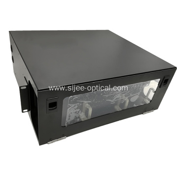 144 Fibers 4U ODF Rack Mounted High Density Fiber Enclosure / Cassette